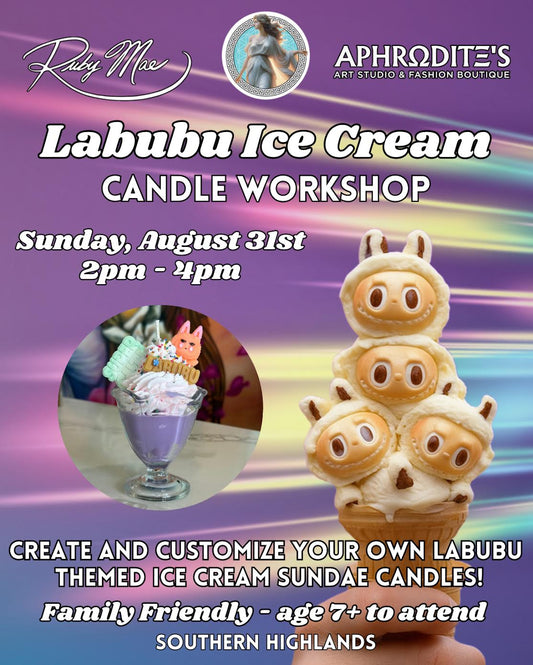 Labubu Themed Ice Cream Candle Making (**FOR PURCHASE USE EVENTBRITE LINK ONLY**)