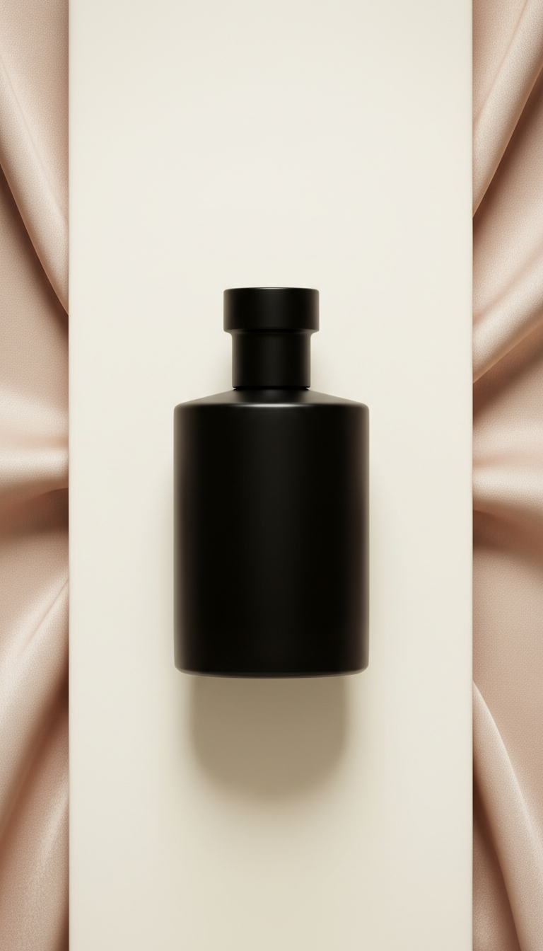Black Glass Candle With Smoked Oud